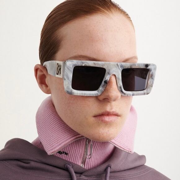 New, OFF-WHITE Sunglasses Leonardo OERI060 0807 Authentic - Picture 1 of 13
